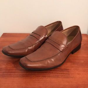 Steve Madden Pawnce Brown Leather Loafer 11.5M